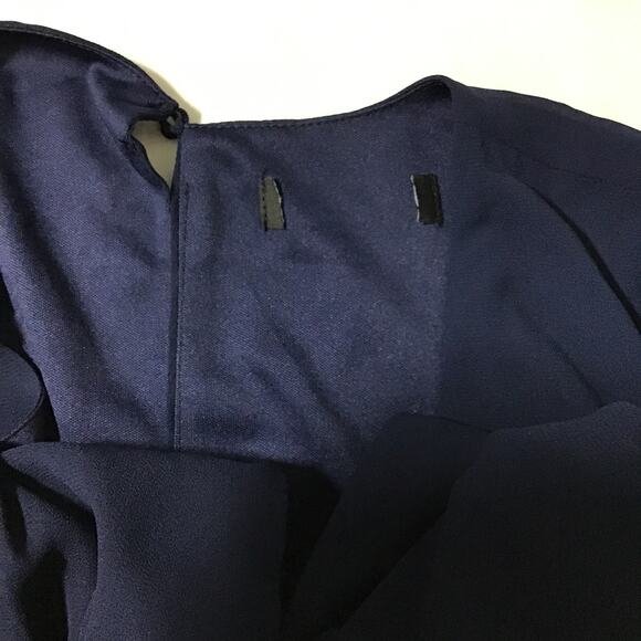 LULU'S S Blue All My Life V-Neck Side Slit Long Puff Sleeve Maxi Dress NEW B102 - Picture 8 of 10